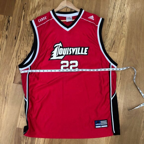 Adidas Louisville Cardinals #22 NCAA Basketball Jersey Reece Gaines Men's XL - Picture 7 of 7
